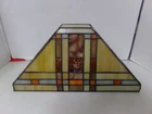 Vintage TIFFANY Style Stained Glass Wall Mounted Shade 14" x 7" x 4"