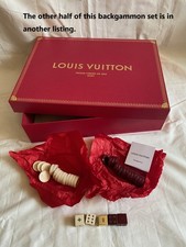 Louis Vuitton 2026 CNY monogram backgammon chips  dices in box