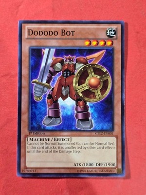 2013 Yu-Gi-Oh Cosmo Blazer 1st Edition #CBLZ001 Dododo Bot, C, NF, cd1