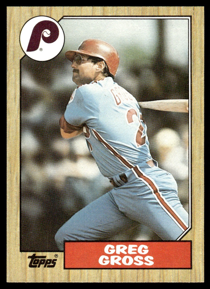 1987 Topps Greg Gross Philadelphia Phillies #702