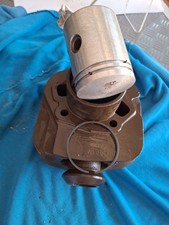 GRUPPO CILINDRO E PISTONE PIAGGIO APE 175 anni 60-70  (RETTIFICATO)