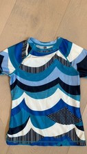 Tea Collection Girls Rash Guard Sz 8 Short Sleeve Swim EUC