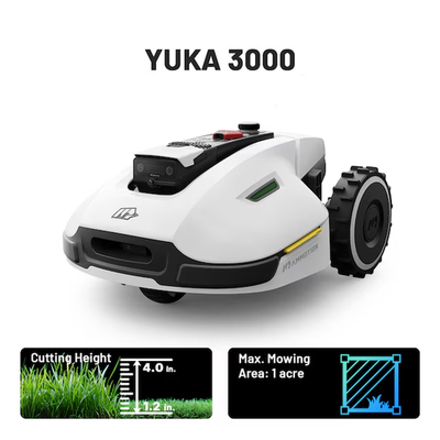 yuka/3 Mammotion YUKA 3000 Robot Lawn Mower 0.75Acre 50%Slope Cutting 1.2