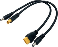2Packs XT60 to DC5521 Power Cable, XT-60 Male to DC 5.5Mm X 2.1Mm Male Adapter