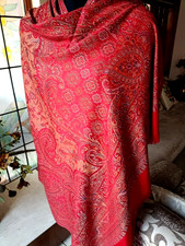 JAMAVAR maroon SHAWL 100x200 ARTISTIC DESIGNER PASHMINA 16 DESIGN CHOICE