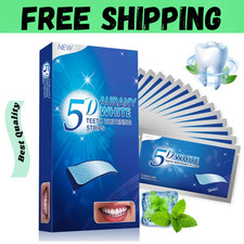 28PCS 5D Teeth Whitening Strips Tooth Rapid Bleaching White Strips Teeth White