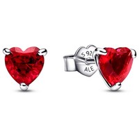 Pandora Schmuck Damen-Ohrstecker Ohrringe Rote Herzen 292549C01