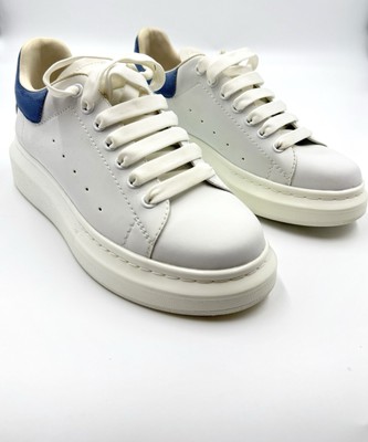 Alexander McQueen White Sneakers with Blue Accents Men main image 2