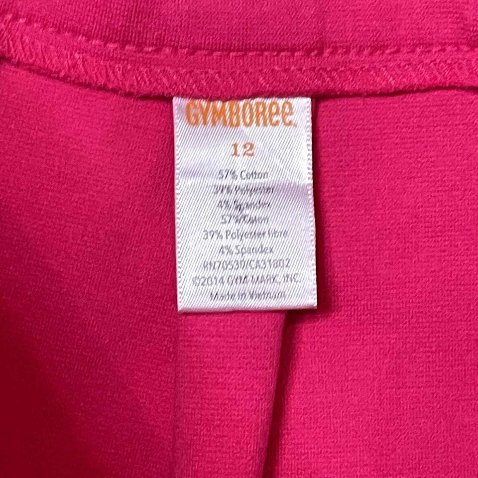 Gymboree Girls Skirt Size 12 Pink Orange Cotton Blend Colorful Pull On 24" Waist - Image 4 of 4