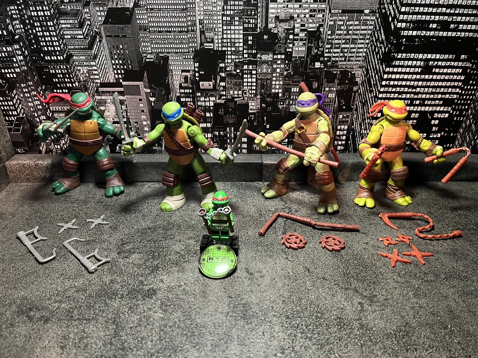 S Leo Battle Shell Mikey Lego