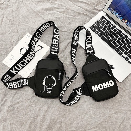 Men's Shoulder Bag Trend Waterproof Small Messenger Bag Square Crossbody Ba`qi - Picture 4 of 14