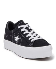 black one star converse platform