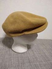 CAPAS ~ Hat Men Sz Lg Wool Golf Newsboy Driving Cap w Leather Adjustable Strap 