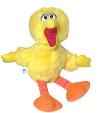 Vintage Playskool 13" Big Bird Plush 1986 Sesame Street Excellent Condition