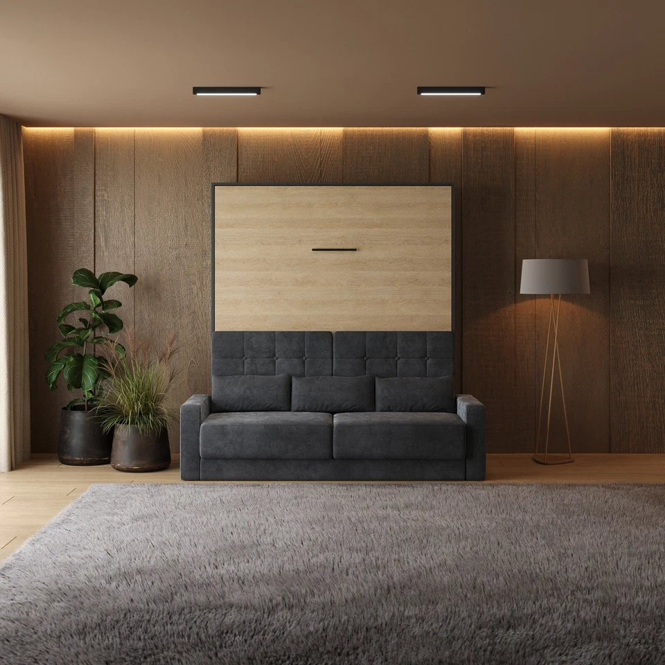 Schrankbett mit SOFA SMARTBett  M1 180x200 V mit Armlehnen 11cm Breite - Bild 2 von 4