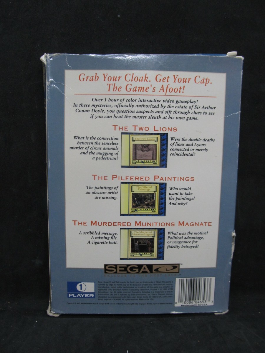 Sega Sherlock Holmes ~ Consulting Detective Vol II - Sega CD