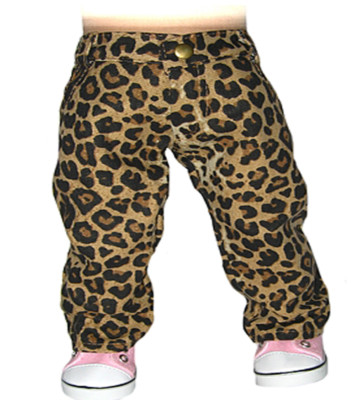 Leopard Print Pants Fits 18'' American Girl Doll 