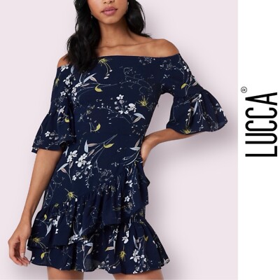 Lucca Couture Emilia Ruffle Dress, Size XS, MSRP $99