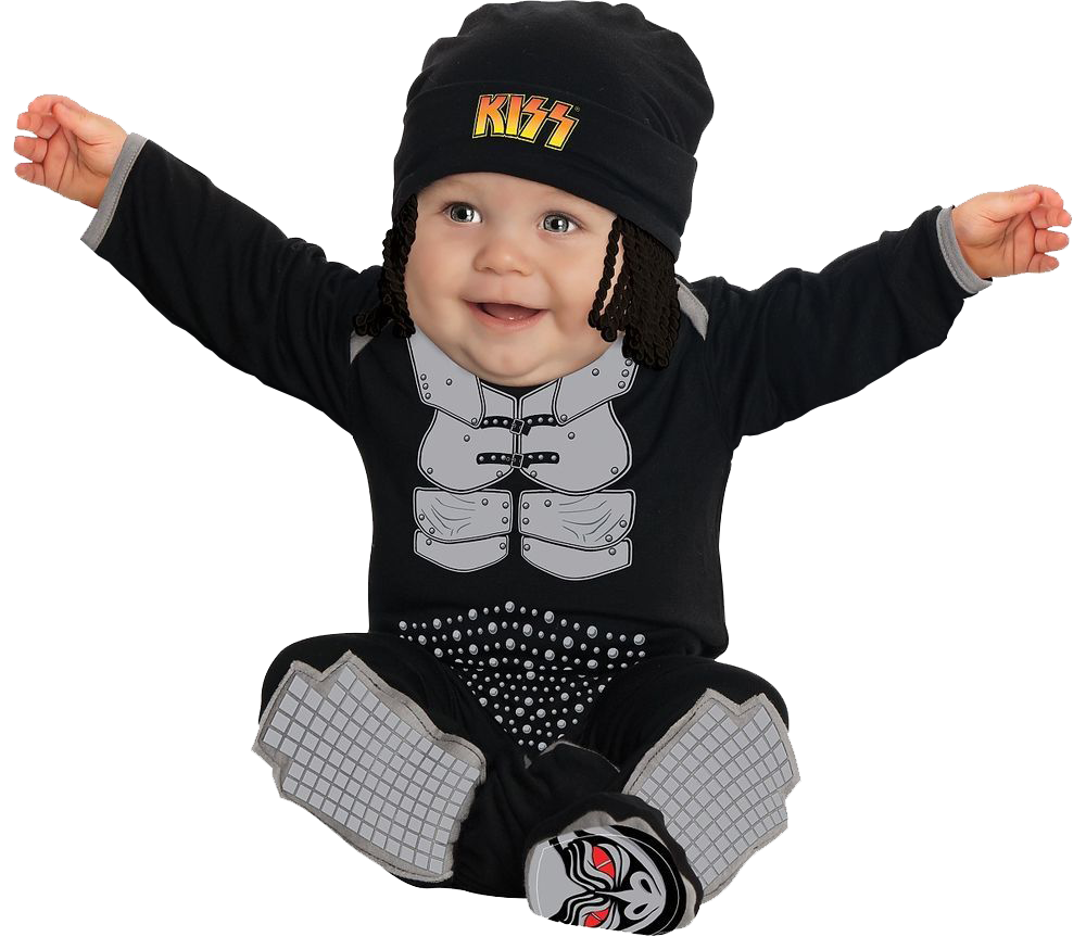 The Demon KISS Gene Simmons Rock Star Halloween Baby Costume (0