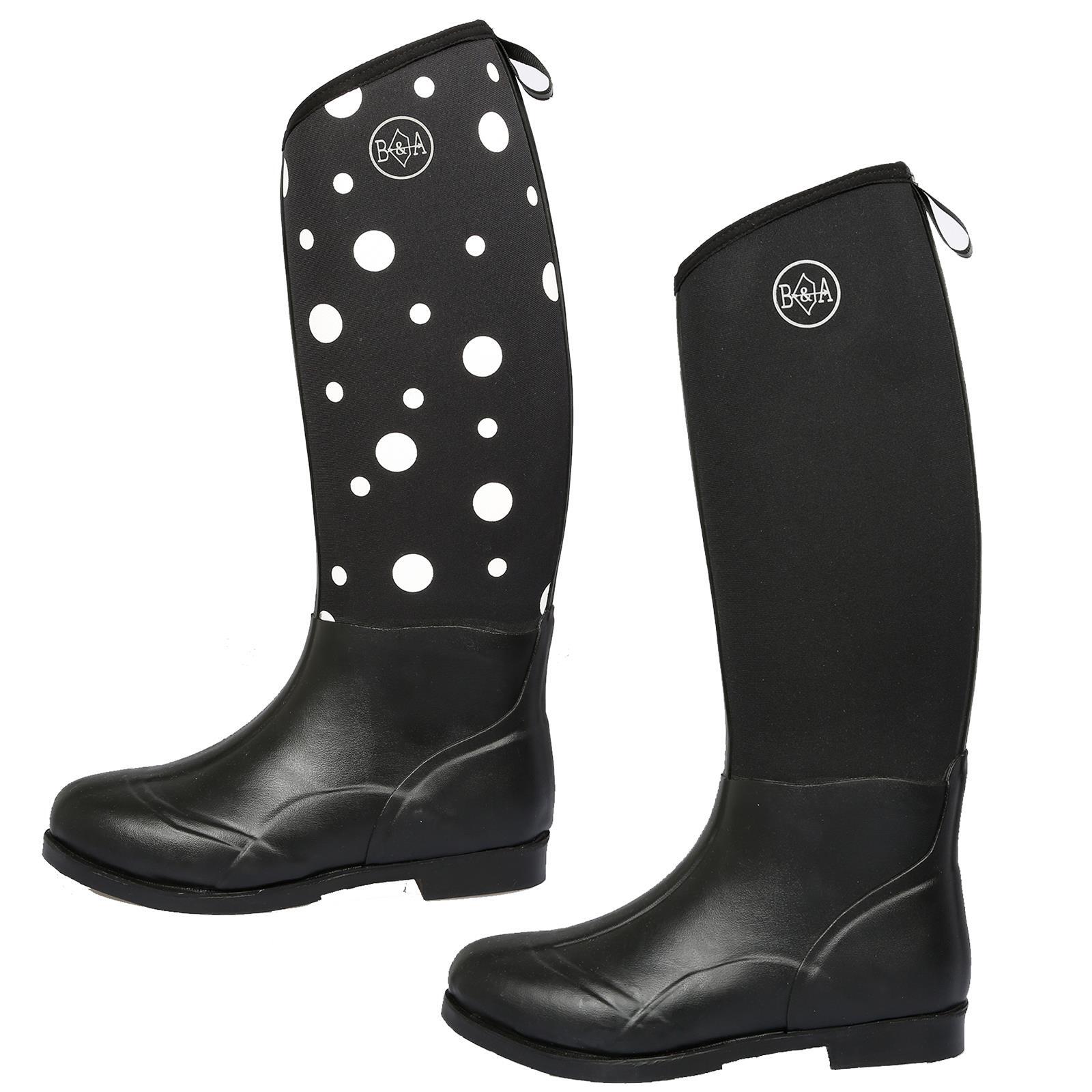 Womens Neoprene Stable Boots Calf 