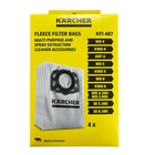 GENUINE KARCHER Pk 4 Vacuum Filter Bags (Fleece) to fit WD (2863006 2.863-006.0)