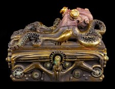 Steampunk Chest Octopus - Octobox Treasure Chest - Figure Fantasy Gothic