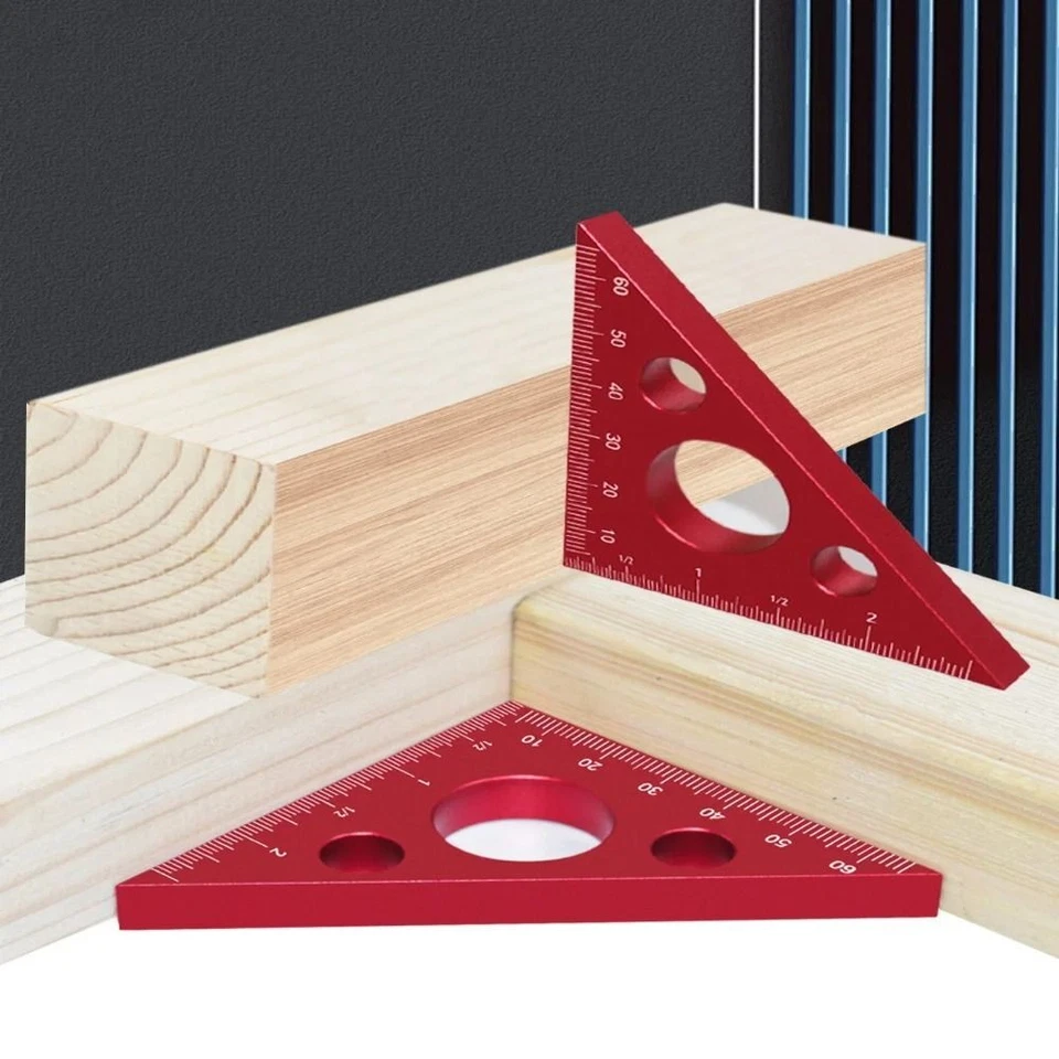 Machinist Carpenter's Right Angle Ruler Aluminum Square Height Measuring Tool - Image 3 of 4