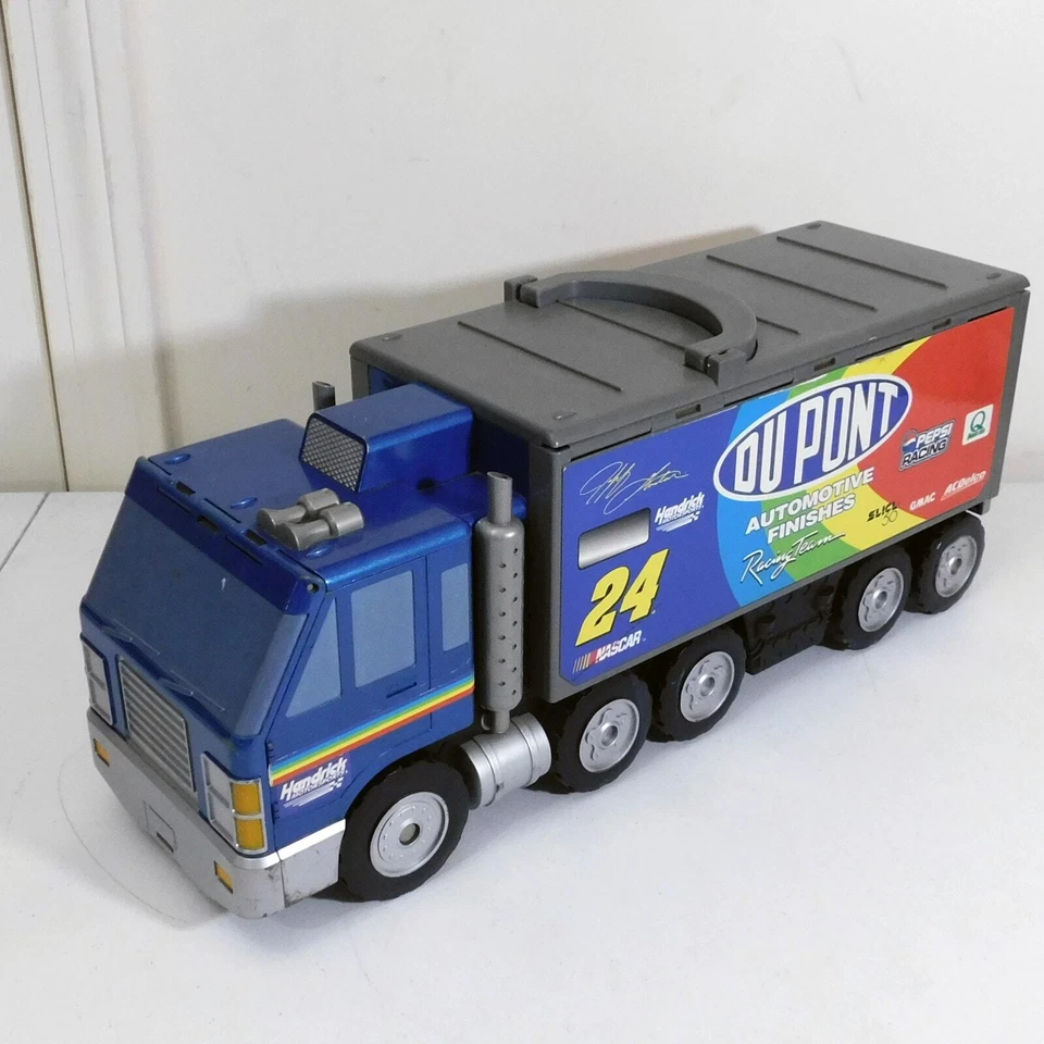 Jeff Gordon Dupont Semi Truck Micro Machines Track NASCAR Missing Track Pieces - Image 3 of 4