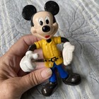 Vintage 1970's Walt Disney Productions Mickey Mouse Posable 5” Rubber Figure