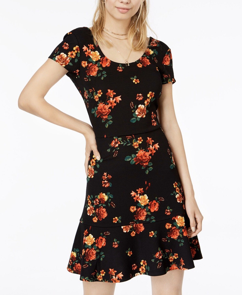 Love Squared Trendy Plus Size Flocked-Velvet Fit & Flare Dress - Macy's
