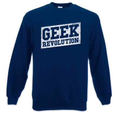 Geek Revolution Sweatshirt Pullover Game Gamer Gaming Computer Science Admin Fun