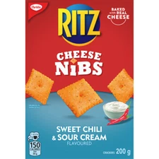 2 Boxes Christie Ritz Cheese Nibs Sweet Chili & Sour Cream Crackers 180g Each