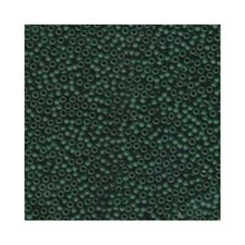 Miyuki Seed Beads 11/0 11-156F Matte Emerald Green Transparent Glass 24g Size 11