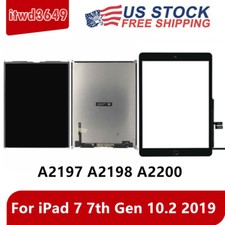 Screen Touch  LCD Display Digitizer For iPad 7 10.2 2019 A2197 A2198 A2200 Lot