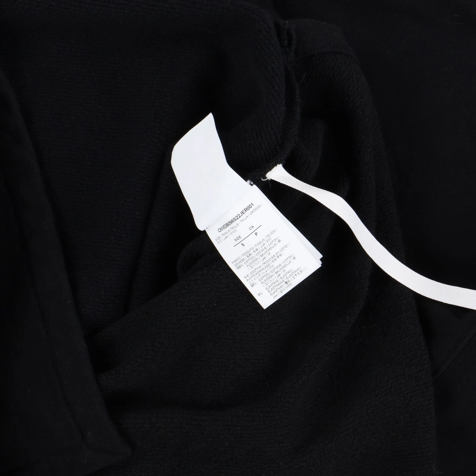 Abito Felpa Off White Nero Floreale Ricamato Frecce Taglia S Prezzo di listino $790