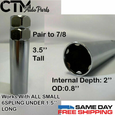 1PC 6 SPLINE LUG NUTS TOOL KEY FITS 6 SPLING WORK WITH 7/8 13/16 21MM SOCKETS