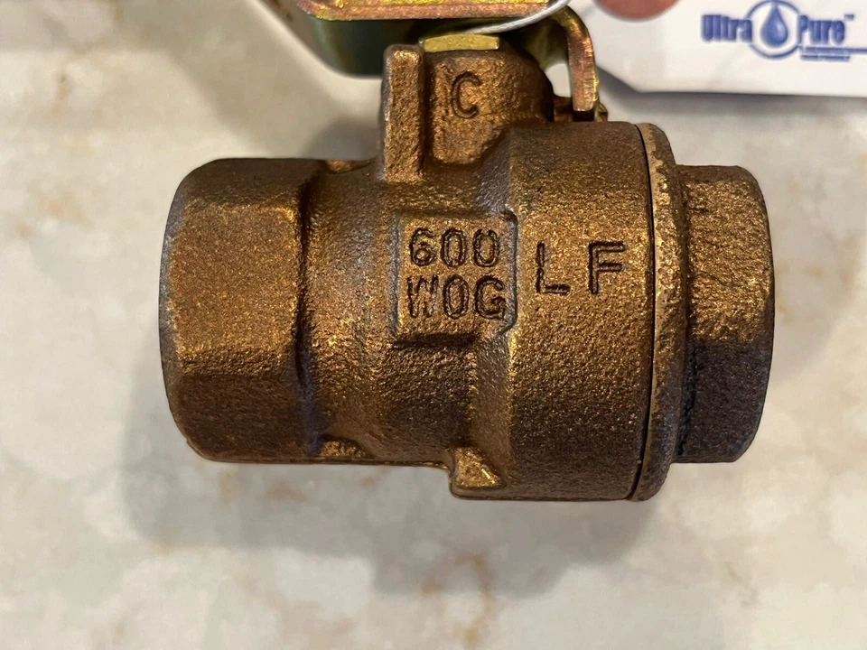 3/4" FNPT Lead-Free Bronze Full-Port Ball Valve, 600 WOG, 150 WSP, MADE IN USA - Image 4 of 4
