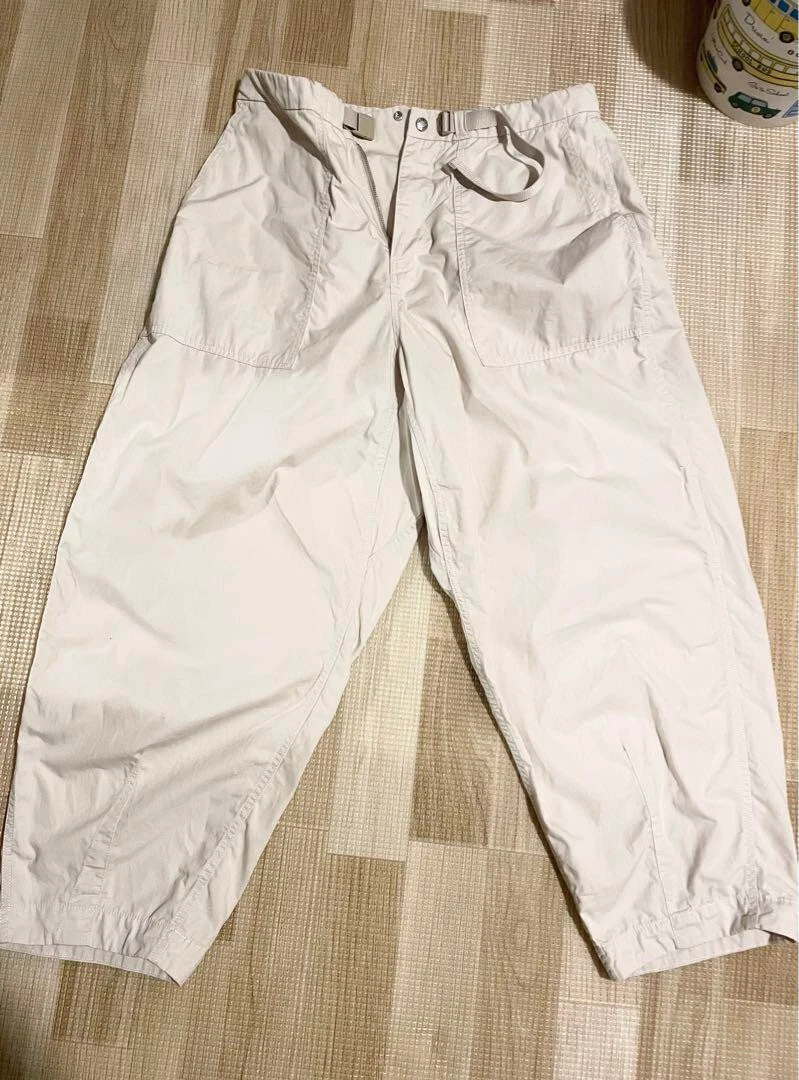 THE NORTH FACE PURPLE LABEL RIPSTOP WIDE CROPPED PANTS MEN WHITE