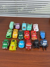 Disney Pixar Cars Mattel Diecast Lot of 17 Lightning McQueen Mater Racers