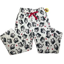 Buc-ee's BucEe's Logo Print Black GREY Pajama Lounge Pocket Pants Adult Sz M