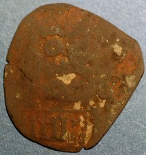 Moneta Spagna Cobs 8 Maravidis Filippo IV bronzo