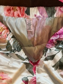 Victoria&rdquo;s Secret Satin Long Pajama Set Floral Design Sz L