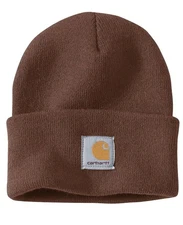 Carhartt Adult Men’s Unisex Knit Cuffed Beanie Mocha Brown One Size 100% Acrylic