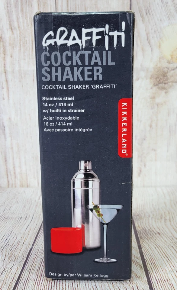 Coctelera Kikkerland Graffiti NUEVA en CAJA Foto 2 de 4