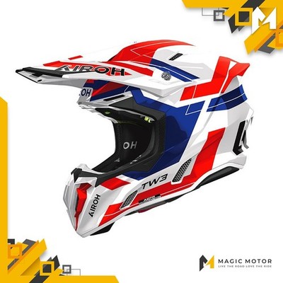 Airoh Motorradhelm Offroad TWIST 3 L DYNASTIE Rot