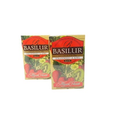 Basilur Strawberry & Kiwi Ceylon Black Tea Magic Fruits Collection (B07BB8MQCV)