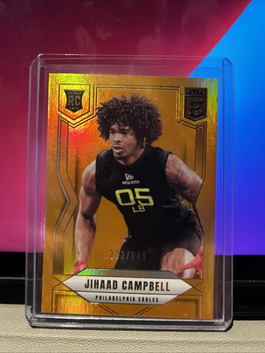 2025 Panini Donruss Elite - Rookies Jihaad Campbell #198 Status Metallic Orange