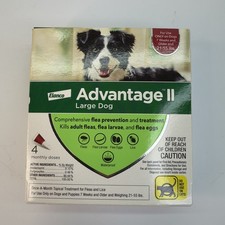 Advantage II for Large Dog 21-55 Lbs - 4 Pack - Free shipping