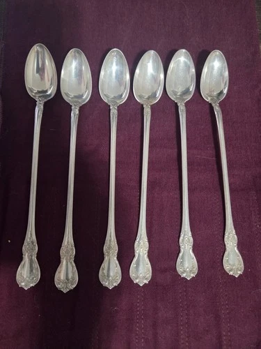 Old Master by Towle Sterling Silver set of 6 Iced Beverage Spoons 7.75"