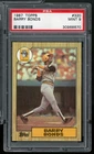 Barry Bonds Rookie Card 1987 Topps #320 PSA 9